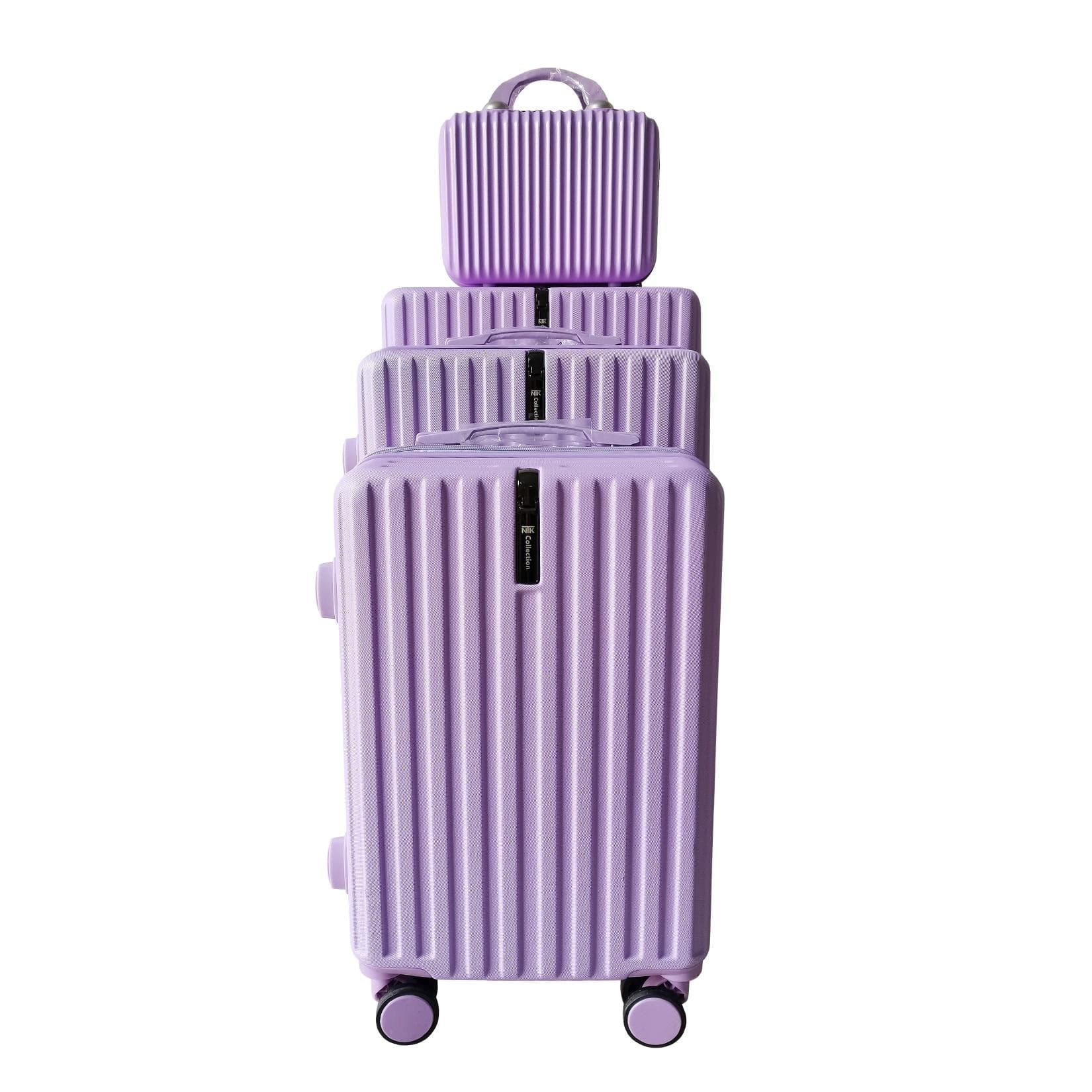 NTK-Collection Hartschalenkoffer Set Leandra Lila 4-teilig