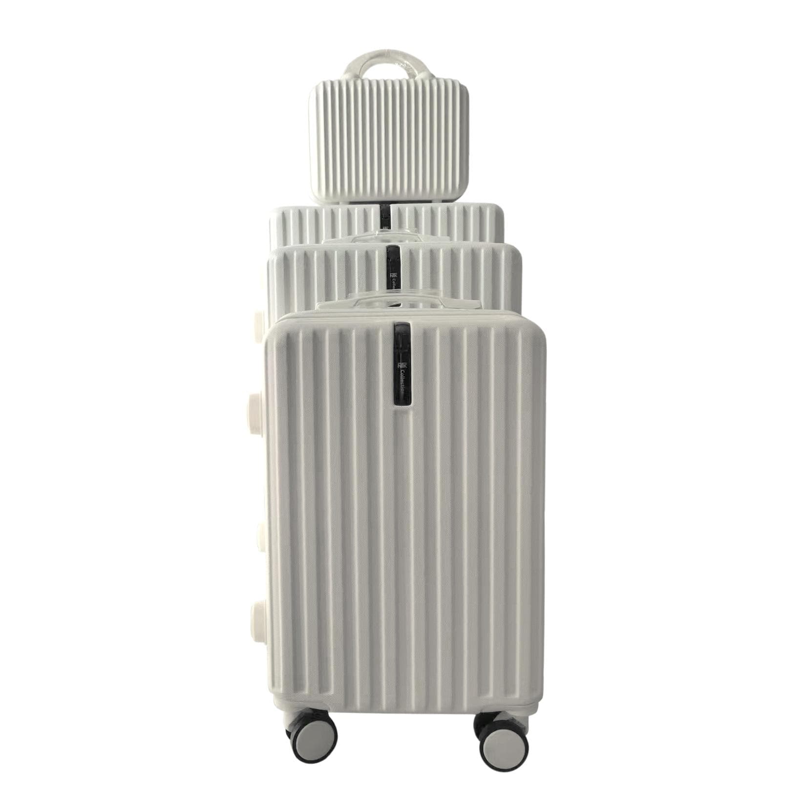 NTK-Collection Hartschalenkoffer Set Leandra Weiß 4-tlg. ABS