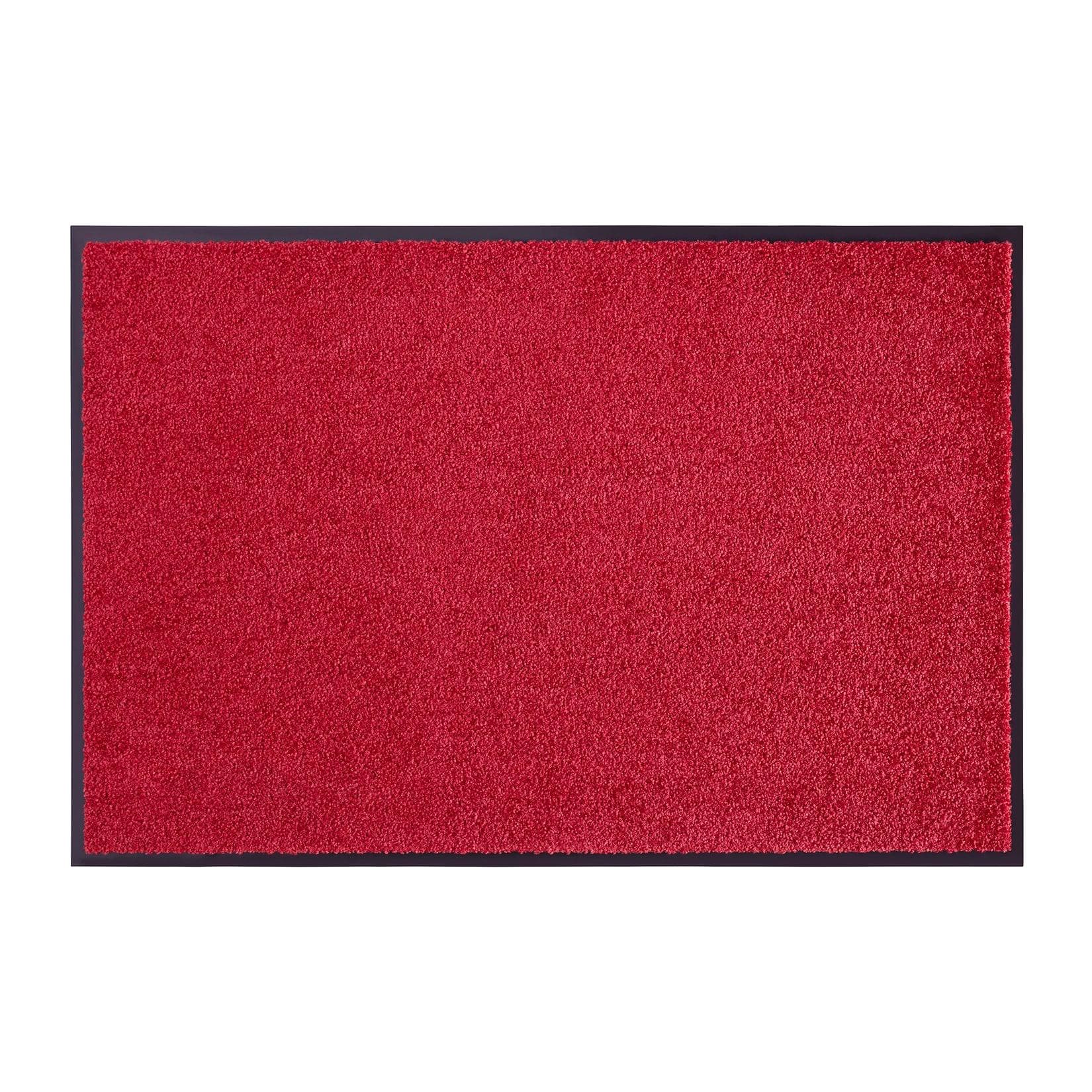 NYVI Fußmatte Wash & Clean Wetterfest Saugstark Rutschfest Bordeaux