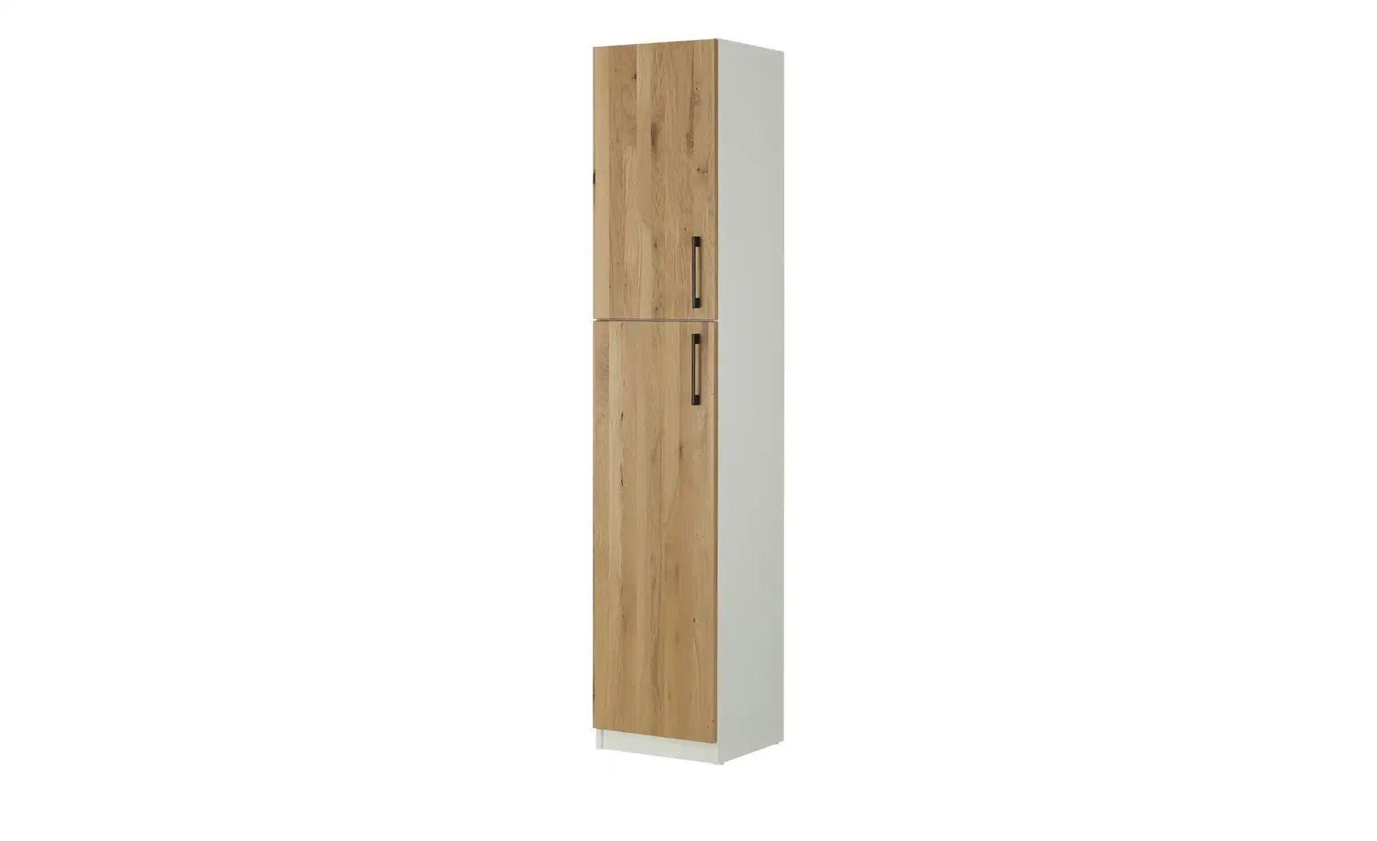 Aktenschrank SOLIDLine Weiß Massive Eiche