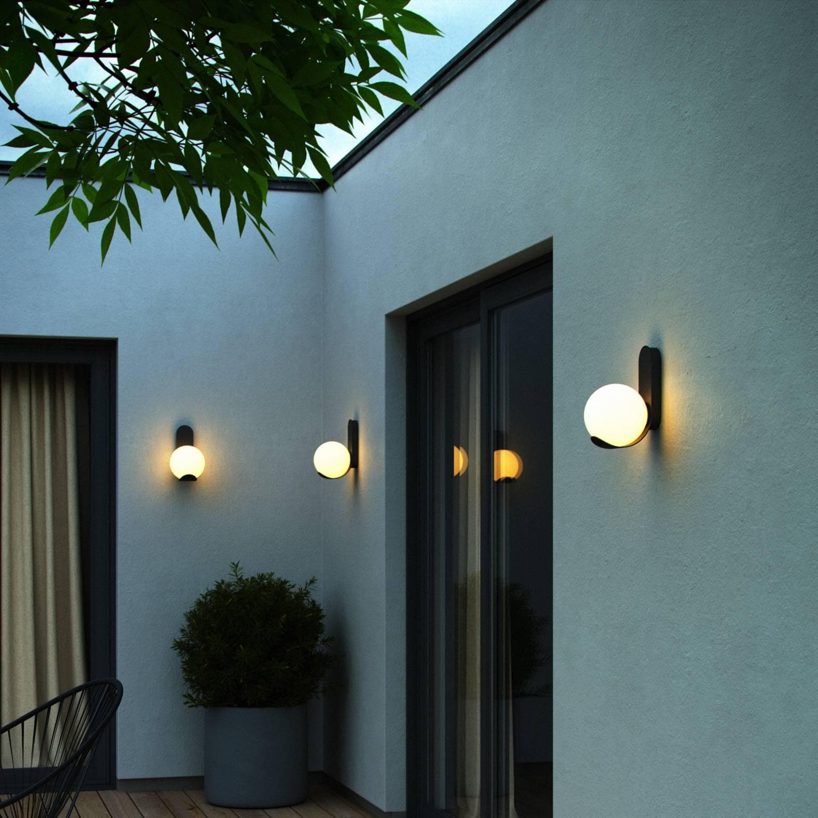 Nordlux Dalius Außen-Wandleuchte Schwarz - Dimmbar & IP44