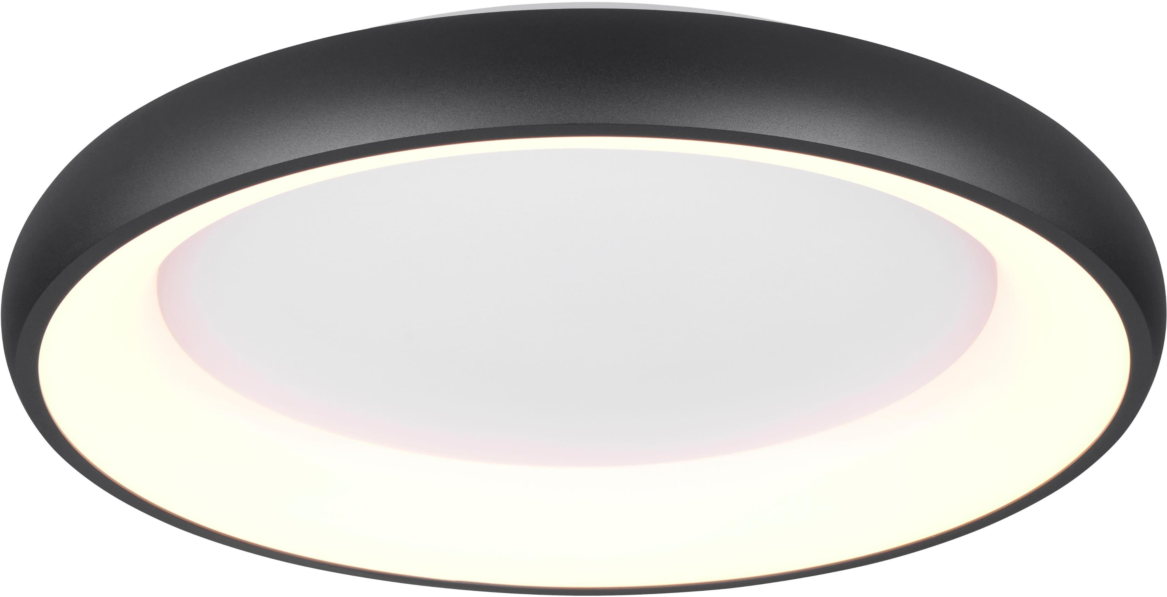 TRIO LEUCHTEN LED Deckenleuchte CARDONA Schwarz Matt Dimmbar