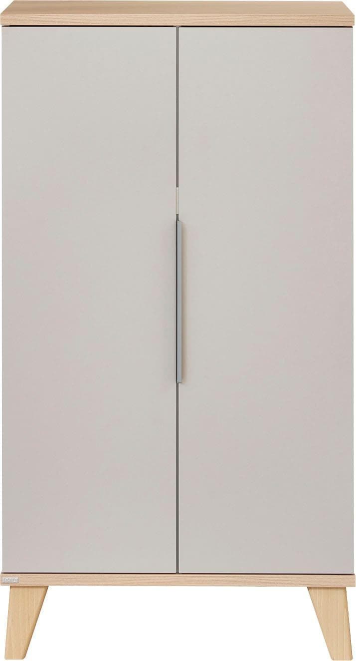 PAIDI Standregal FIENE Grau 2 Türen Soft-Close 6 Fächer