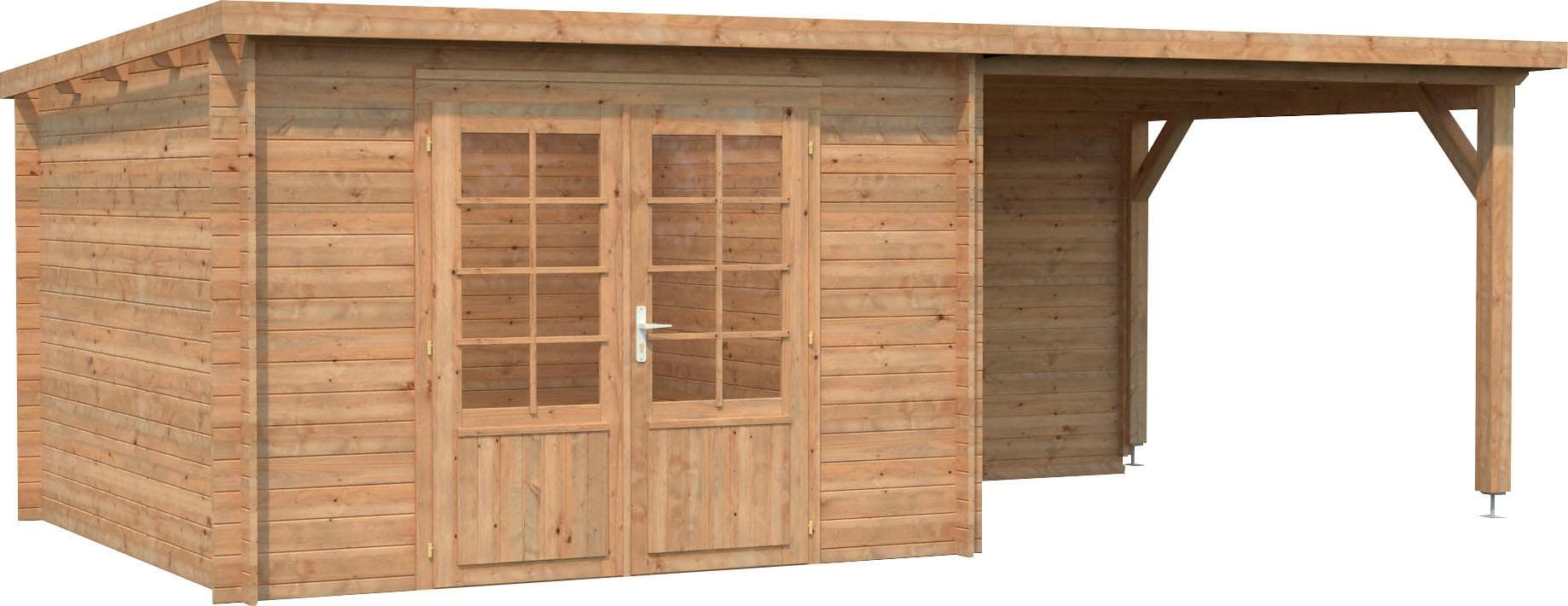 Gartenhaus PALMAKO Ella Massivholz 8,7 m² Pultdach