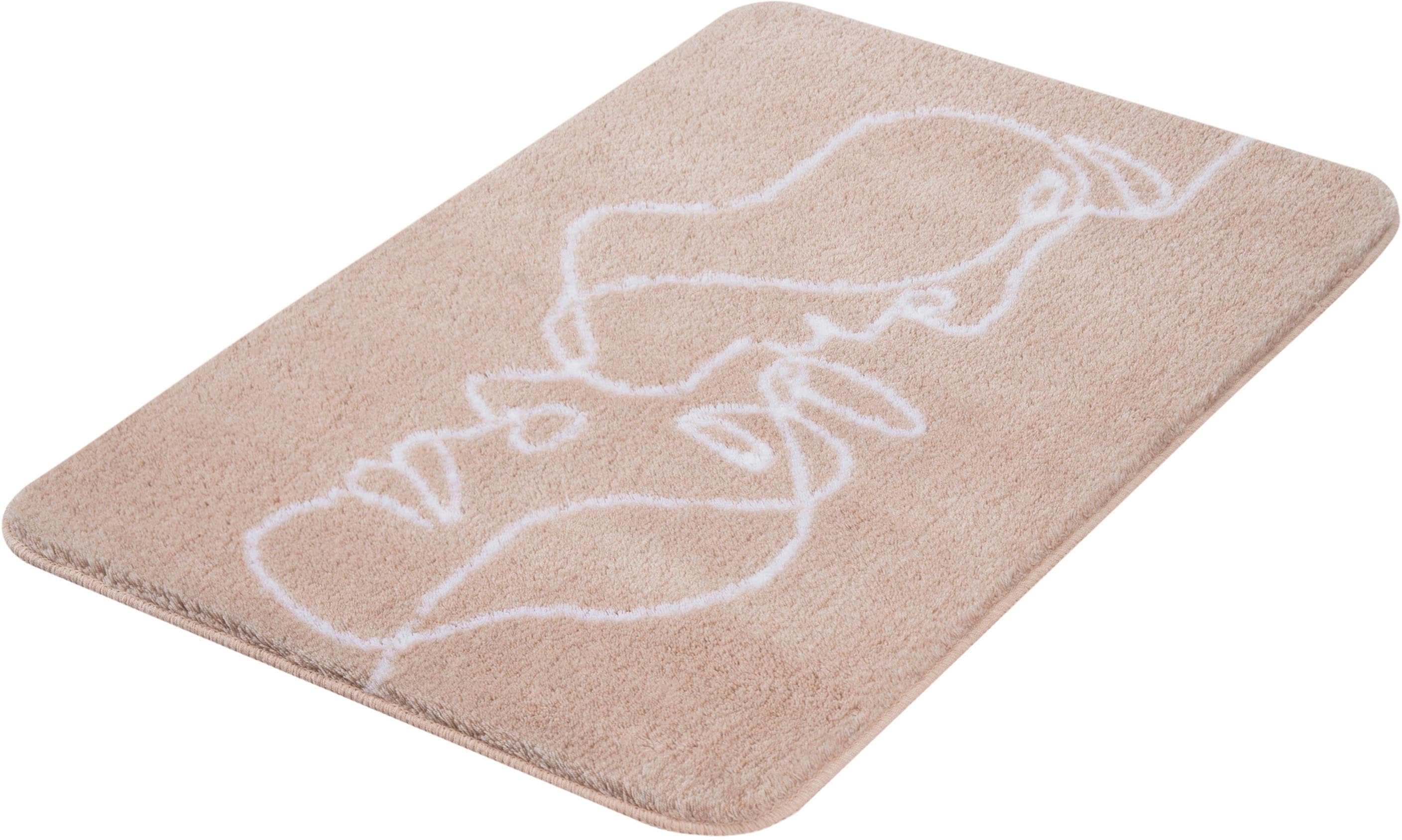 Kleine Wolke Badematte Face Lila Pearl Polyacryl