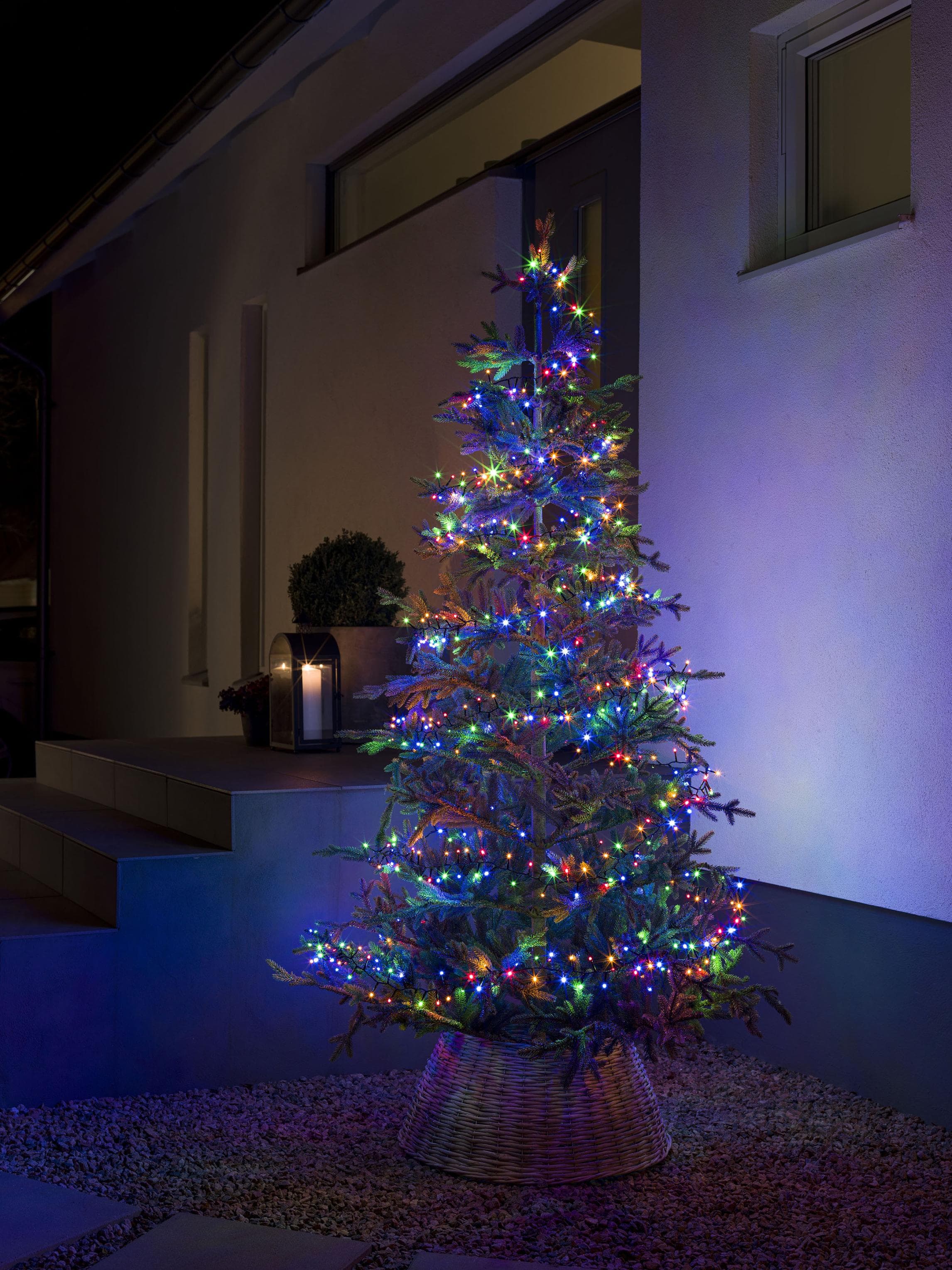 Konstsmide LED-Lichterkette Schwarz Bunt 800 Dioden Außen