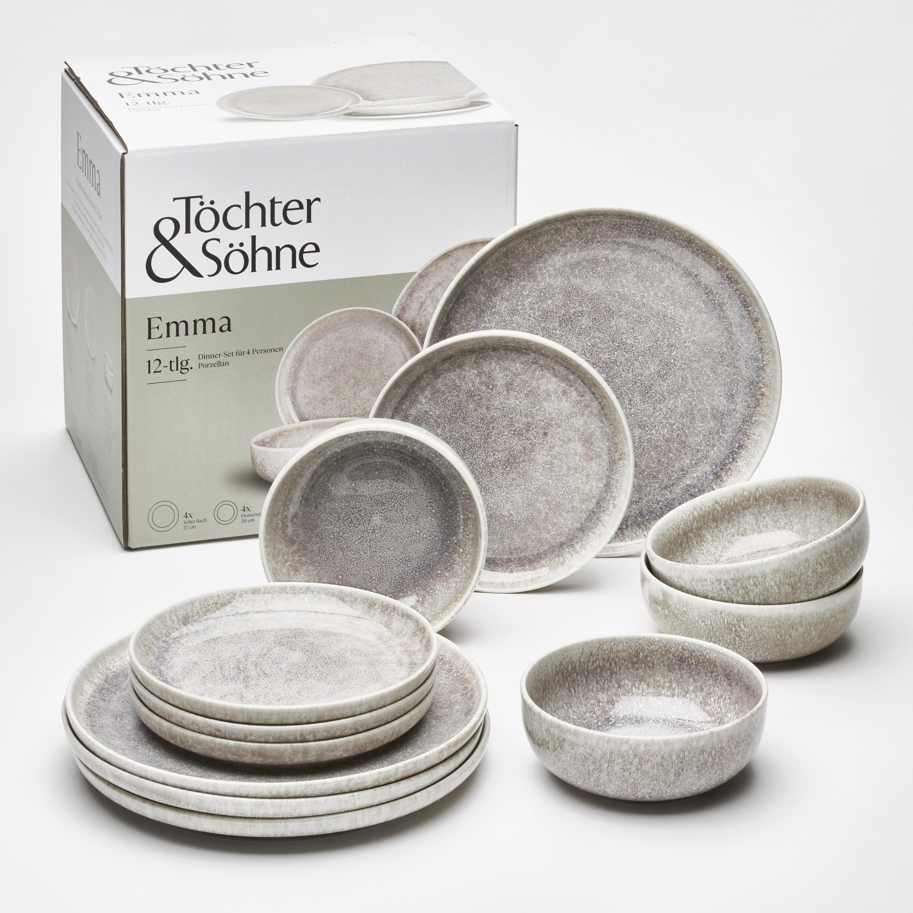 Tafelservice Töchter & Söhne EMMA Violett 12-teilig