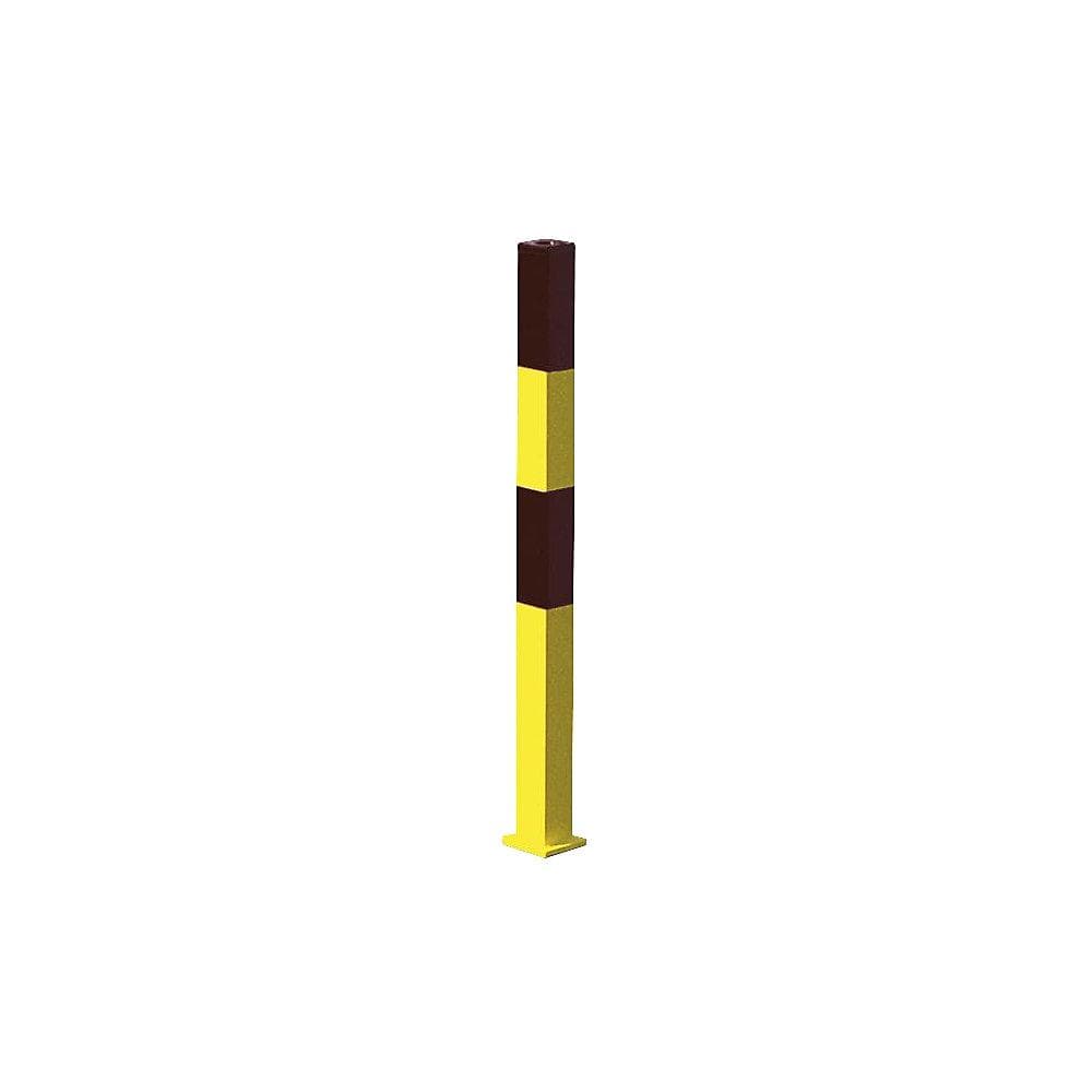 Moravia Sperrpfosten Stahl 70x70mm schwarz-gelb