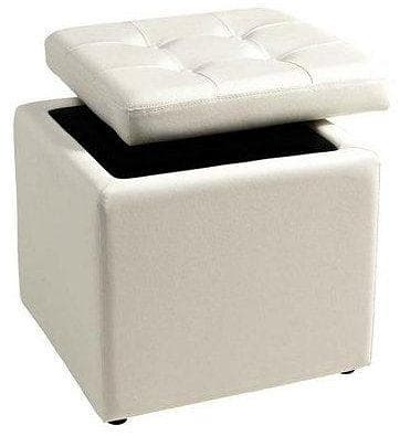 Gepolsterter Sitzwürfel mit Deckel