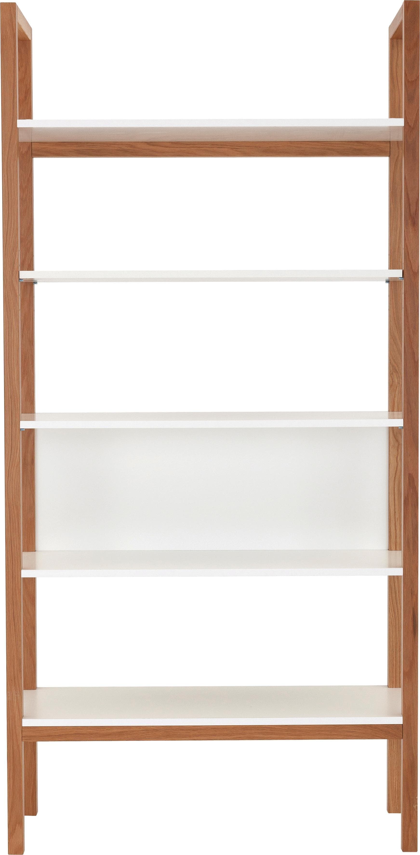 WOODMAN Standregal Janek Weiß Skandinavisches Design FSC-zertifiziert