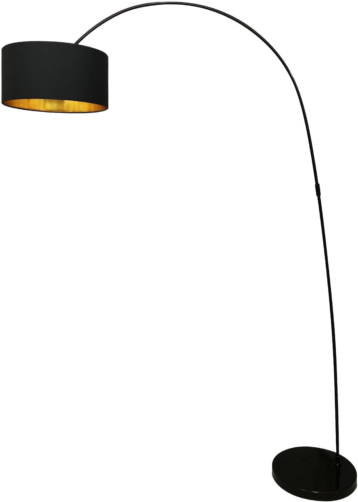 SalesFever Bogenlampe Luca: Goldene Innenauskleidung & Weiches Licht