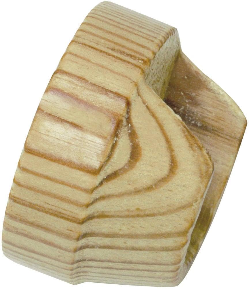 GARDINIA Wandlager für Gardinenstangen Ø 28 mm Kiefer Holz