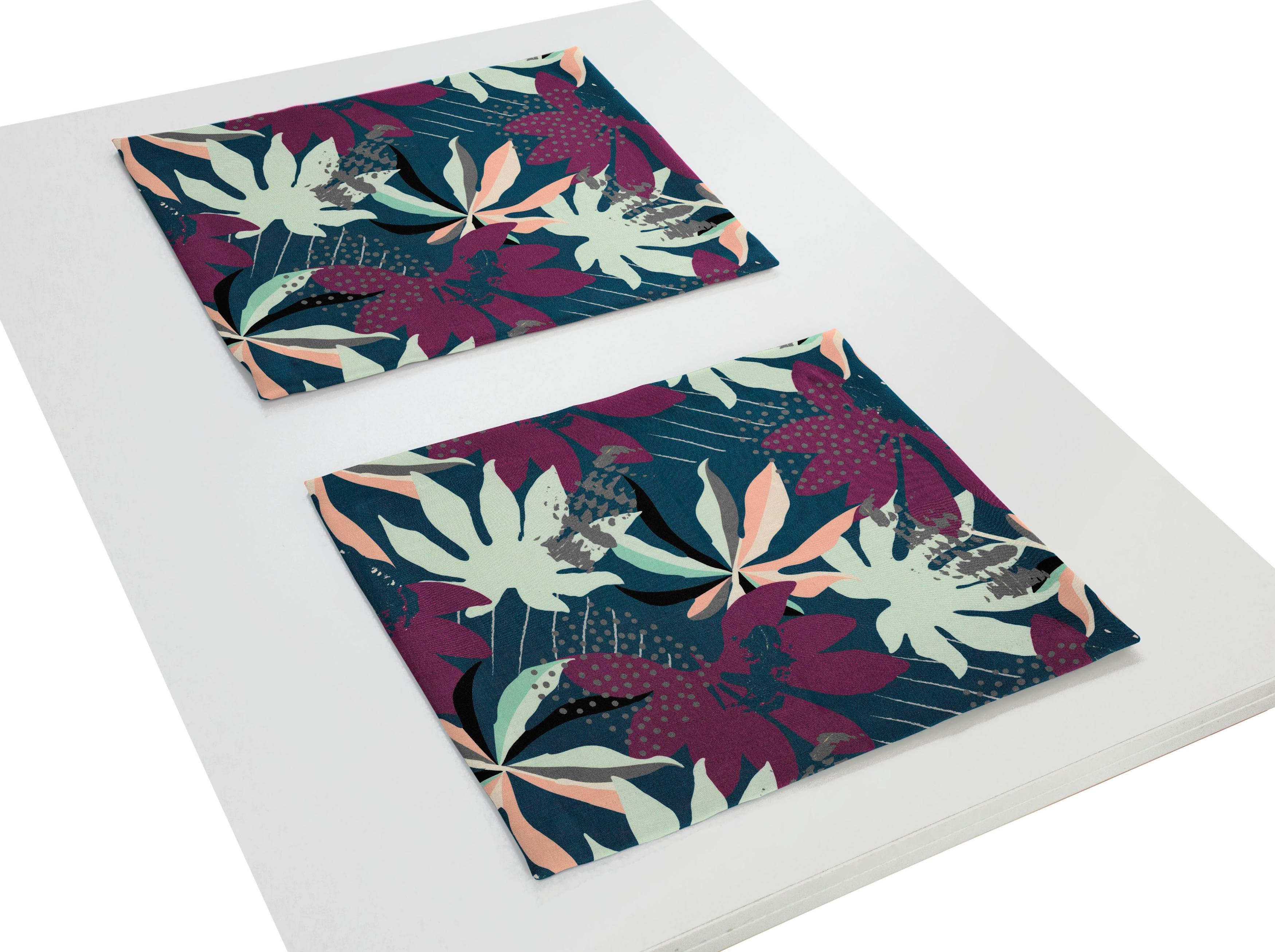 ADAM Platzset Jungle 2er-Set Bunt Bio-Baumwolle