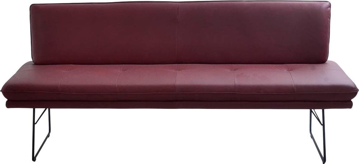 K+W Komfort & Wohnen Polsterbank Giacomo IV Leder Cabernet