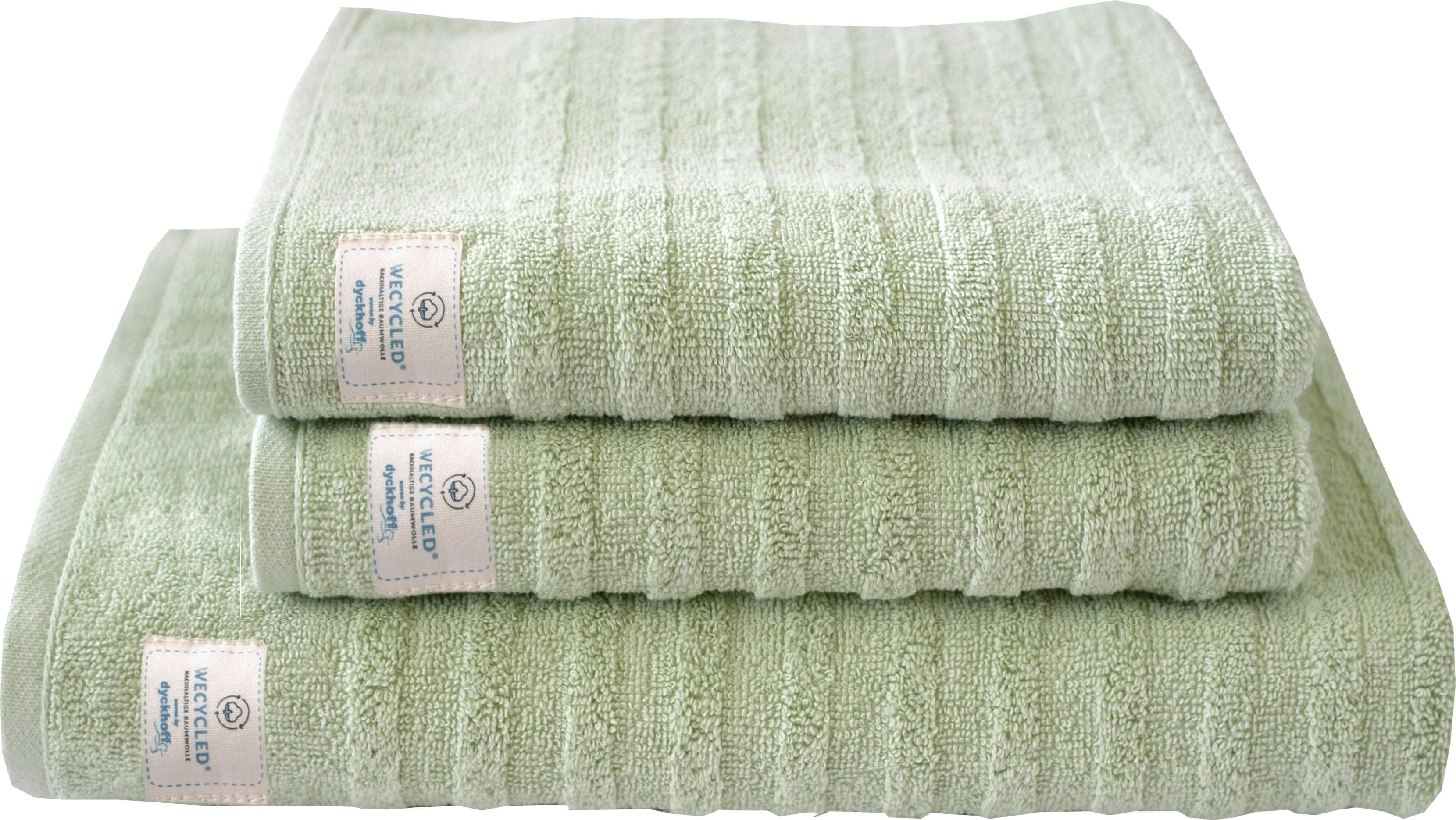 Dyckhoff Wecycled Walkfrottier Handtuch Set: Nachhaltig & Handgefertigt