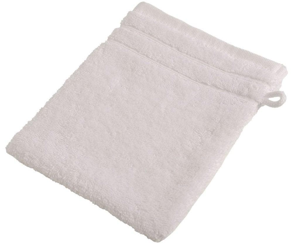 WEWO FASHION Waschhandschuh Weiß Frottee 100% Baumwolle