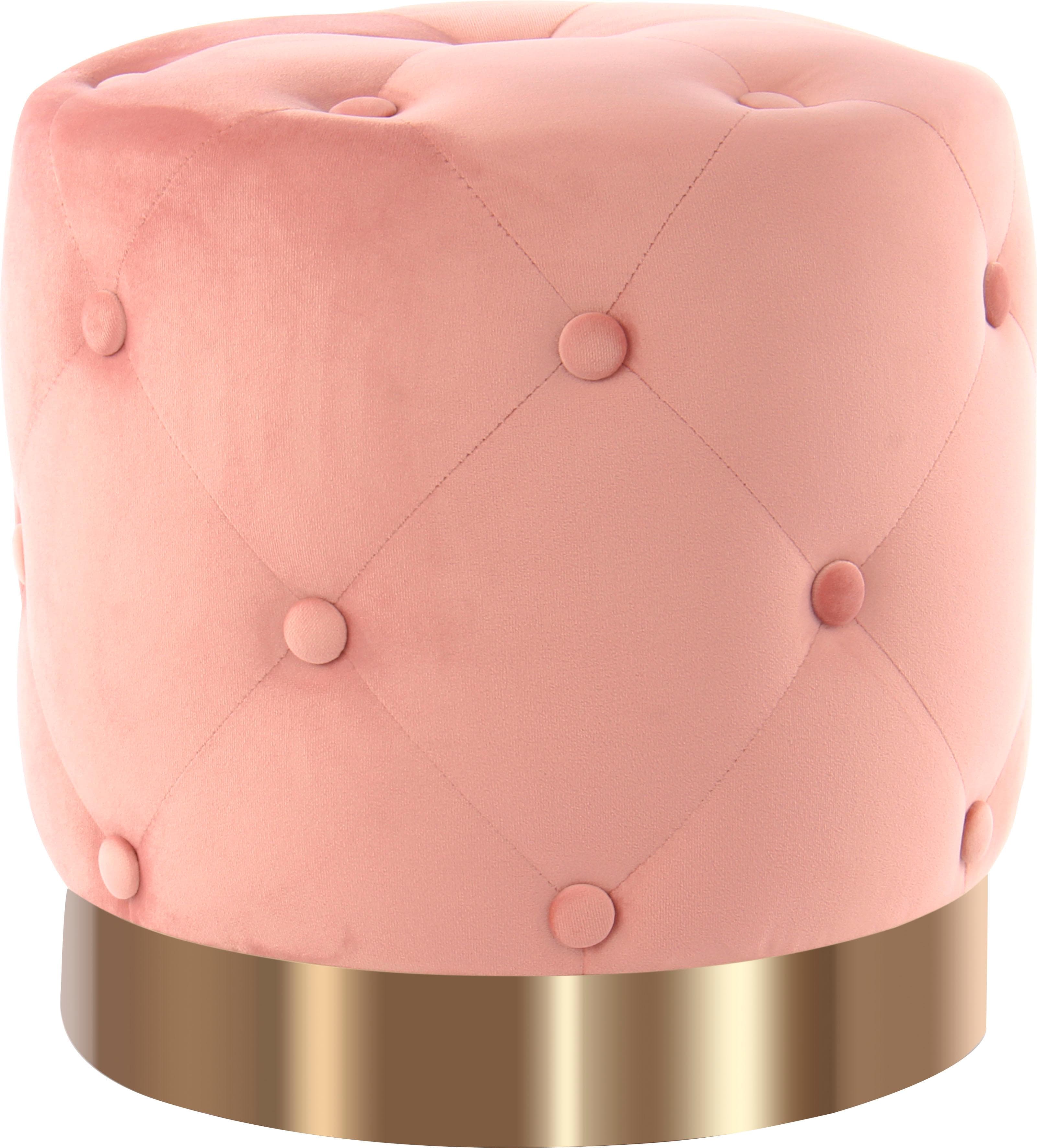 Glamouröser, Gestepteter Runder Hocker