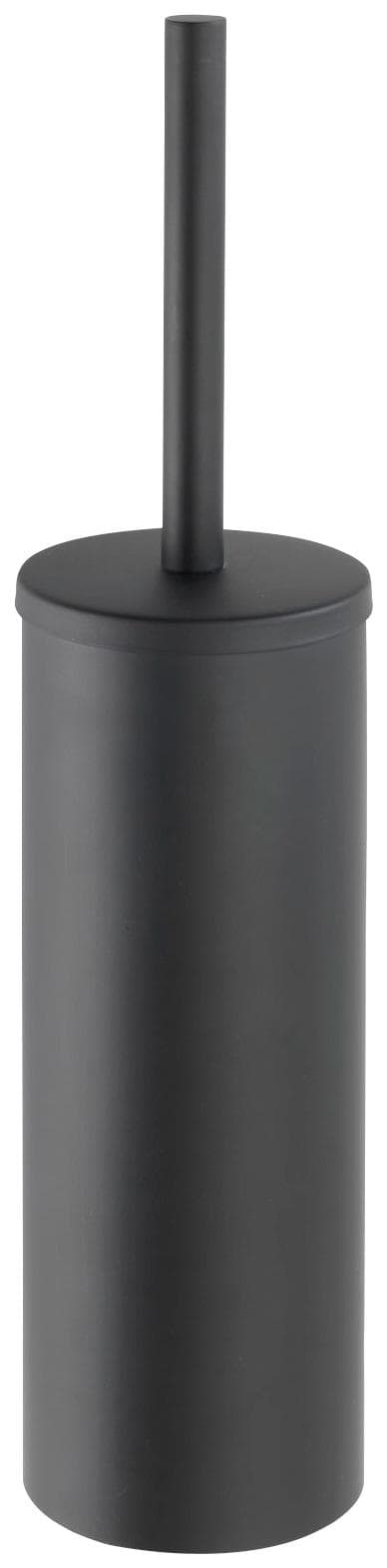 WENKO BOSIO WC-Bürste mit Edelstahlhalter - Schwarz