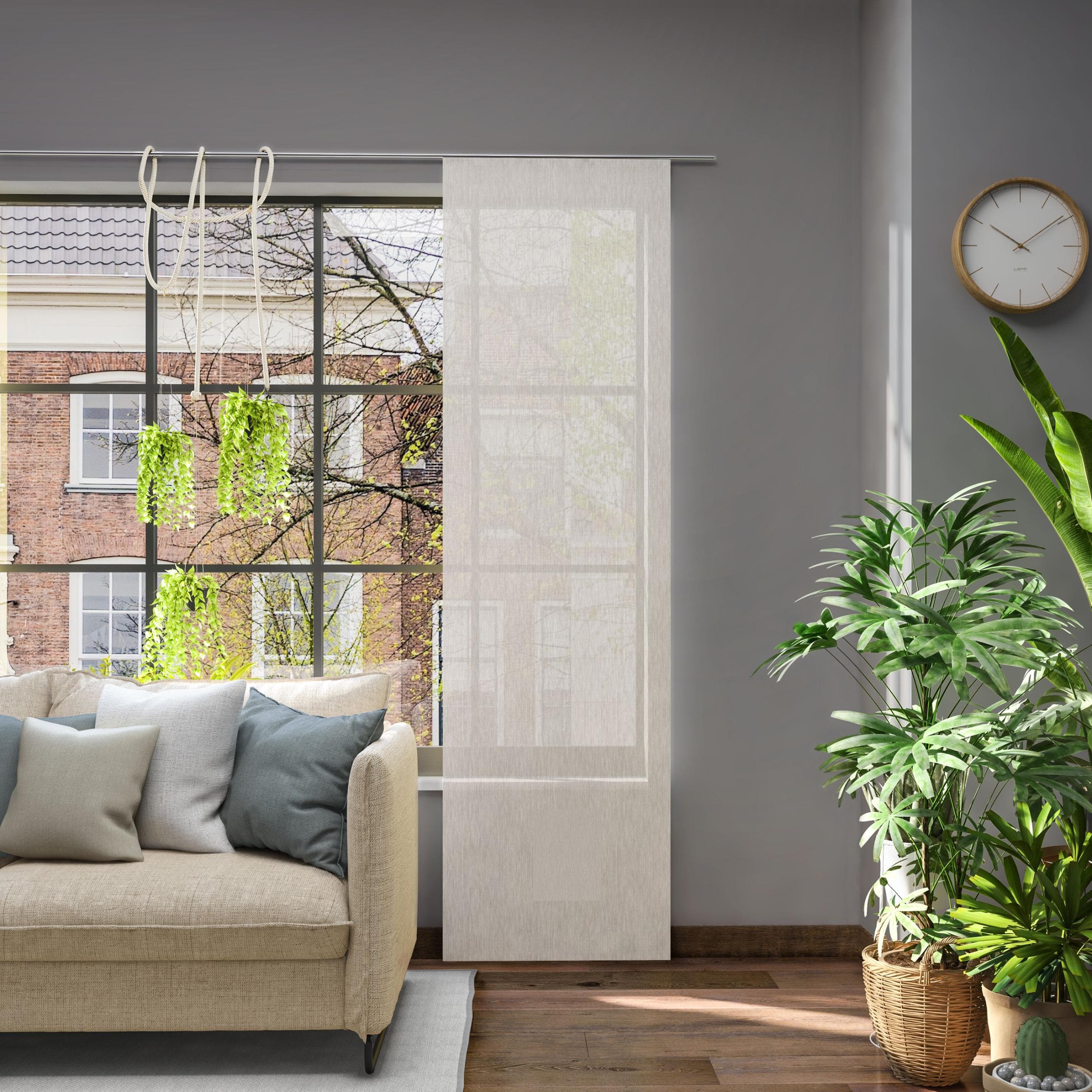 Neutex for you! Schiebegardine Libre-ECO, Paneelwagen (1 St), halbtransparent, Jacquard, Nachhaltig, 60 x 245 cm (B x H)