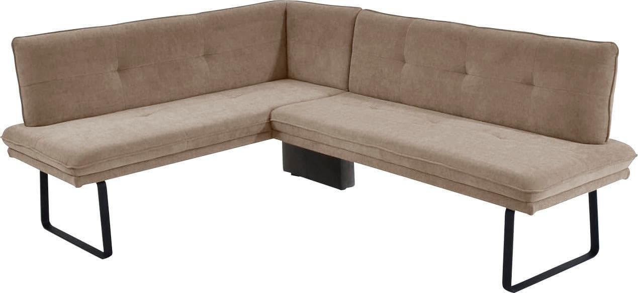 K+W Komfort & Wohnen Eckbank Industrial Design Polsterbank Spitzkissenoptik