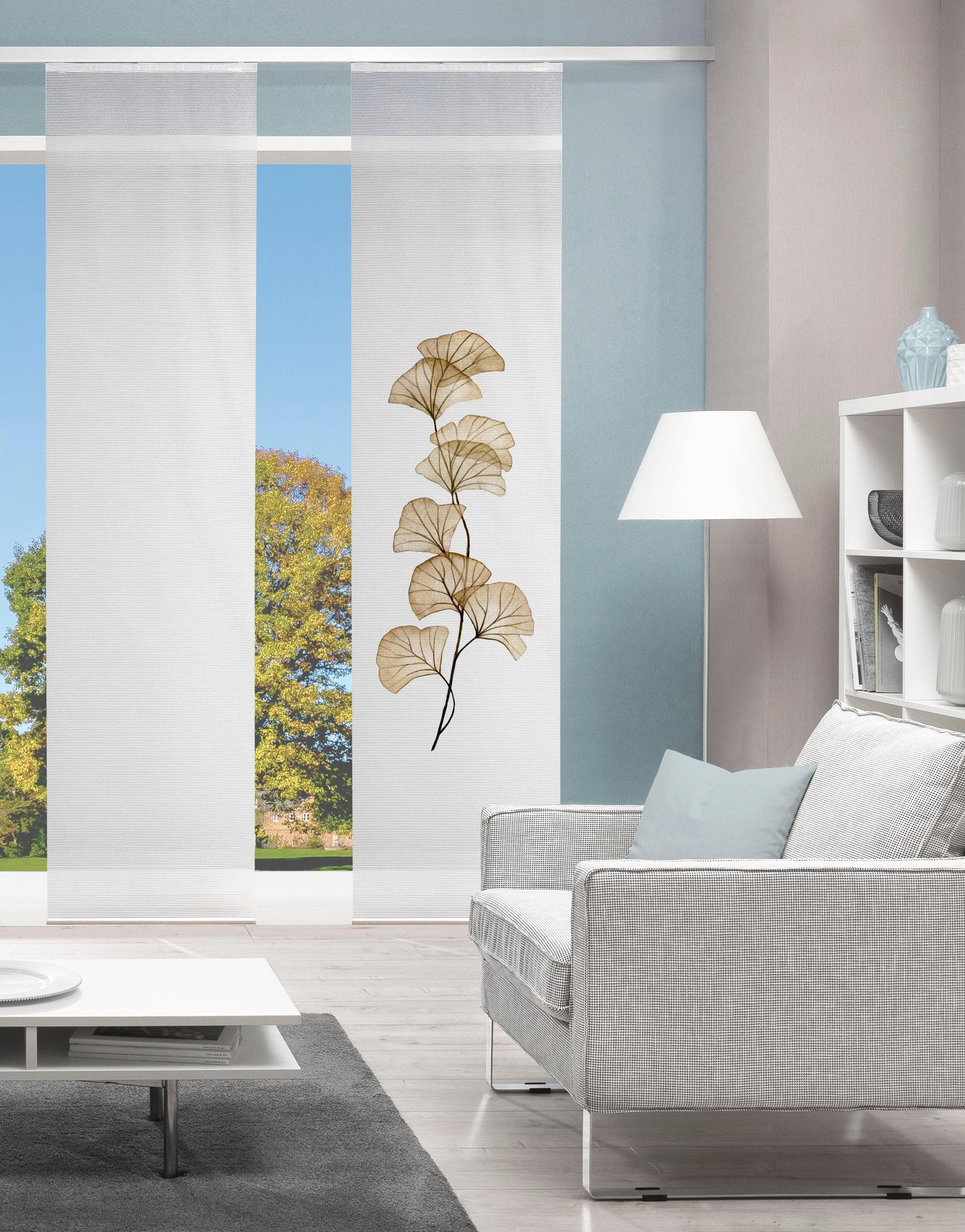 VISION S Schiebegardine BERTO Beige Digitaldruck