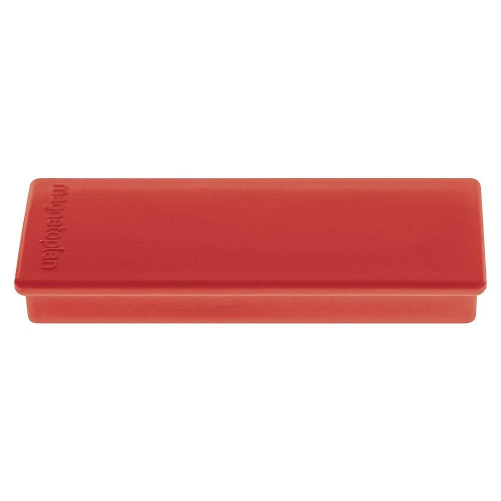 MAGNETOPLAN Rechteck-Magnet 60 Stk. Rot PVC-beschichtet