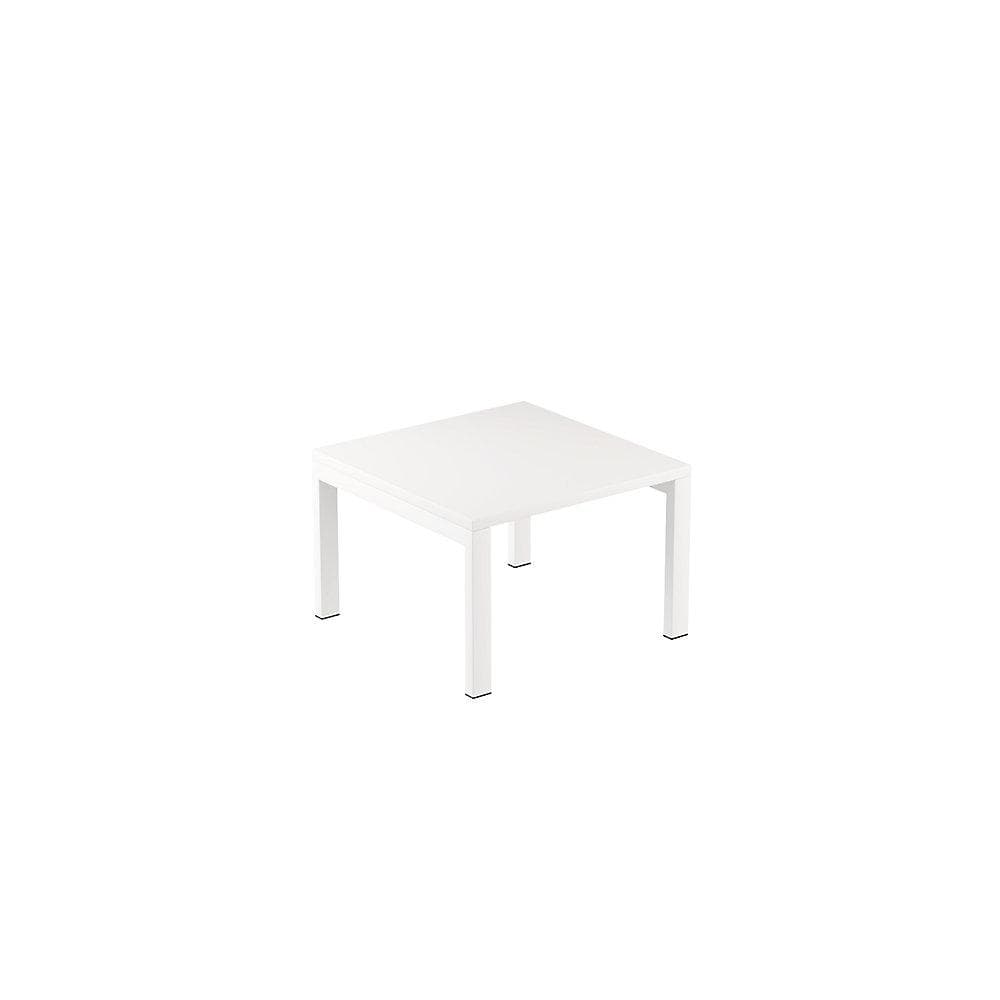 meet easyDesk Beistelltisch Weiß Metall 40x60x60 cm