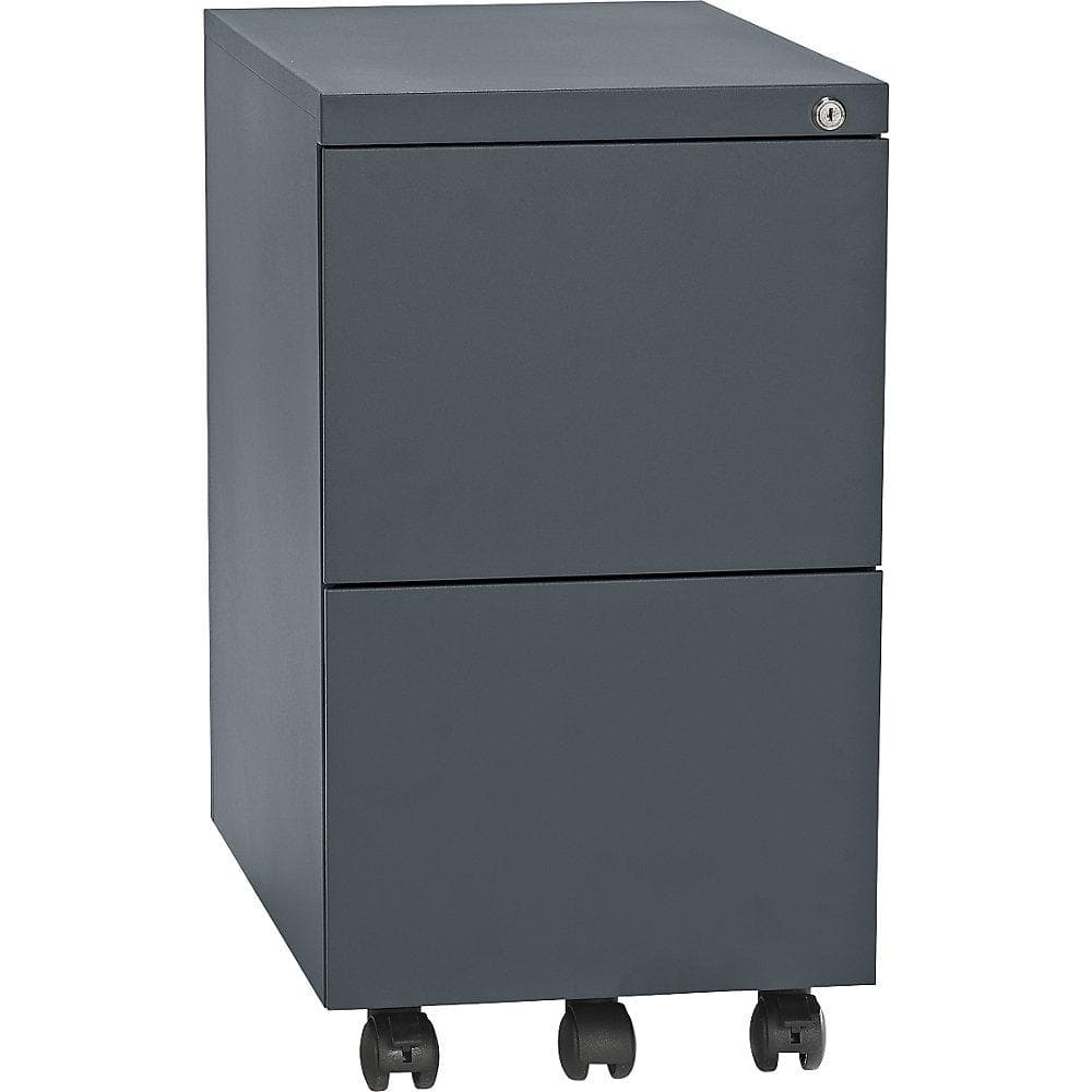 eurokraft Rollcontainer Stahl 2 Hängeregistraturen Grau