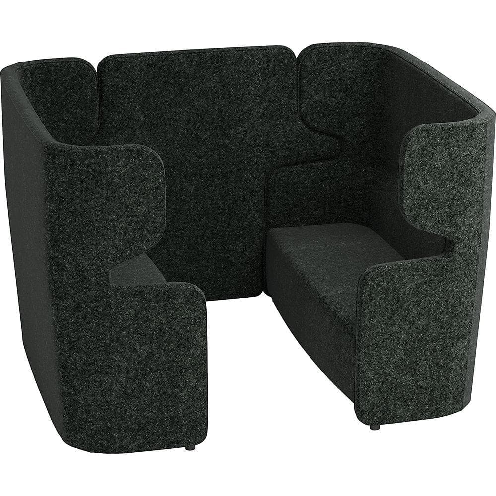 BISLEY Akustiksofa VIVO 2 Zweisitzer anthrazit hohe Rückenlehne