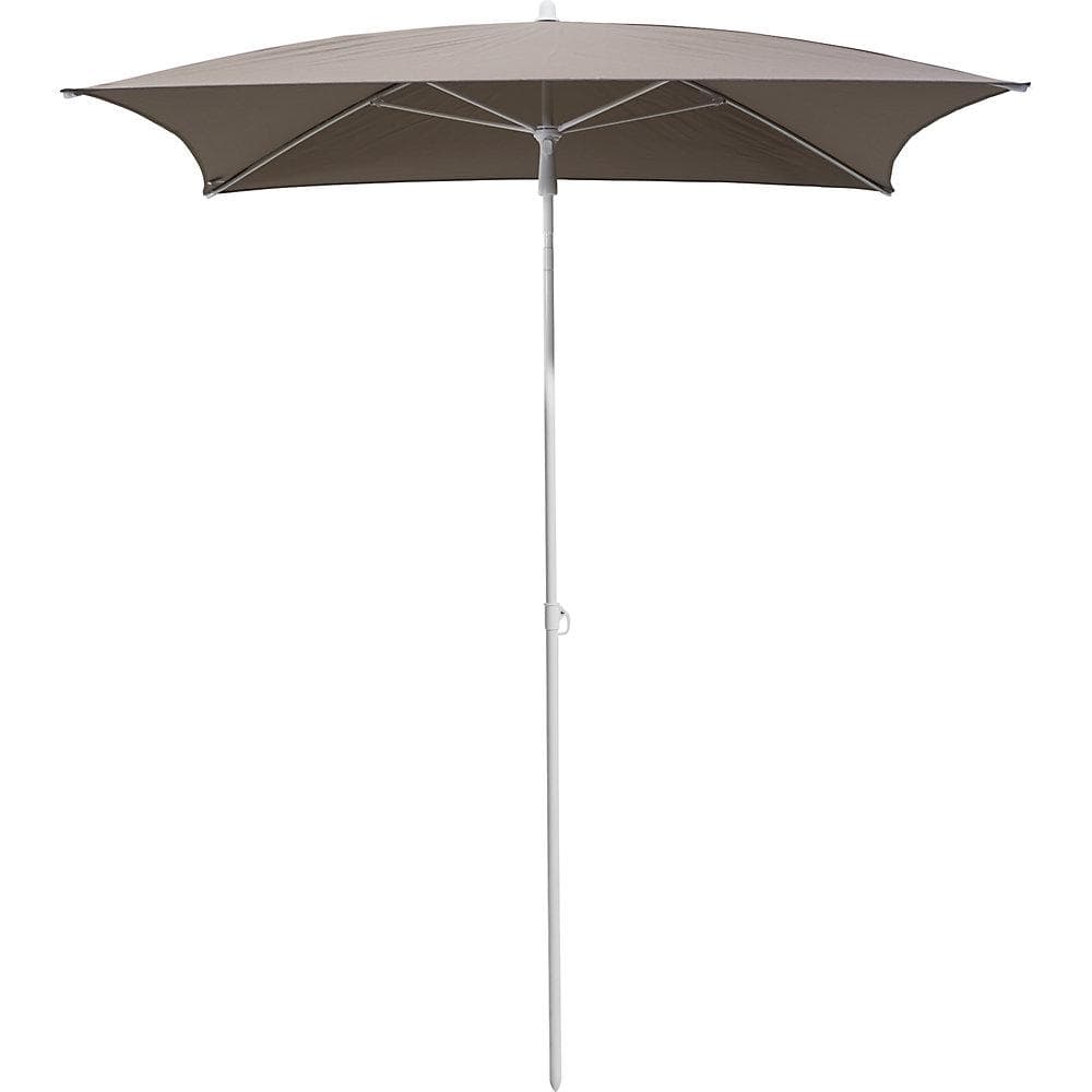 Kaiserkraft Sonnenschirm Quadratisch Taupe/Weiß UV-Schutz 40