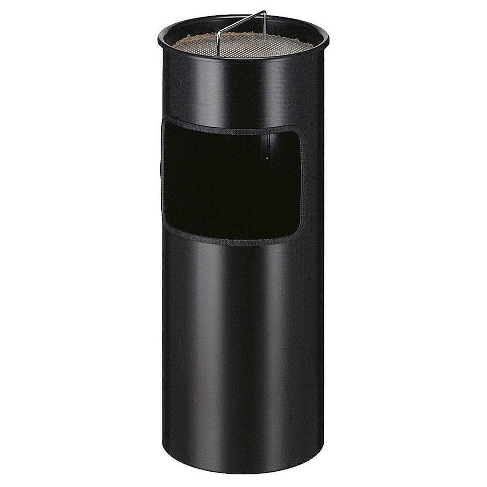 V-Part Ascher-Papierkorb 30 Liter Schwarz