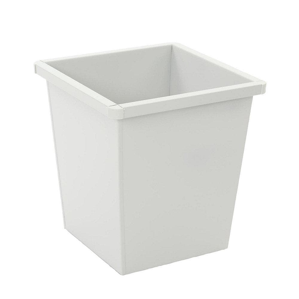 V-Part Viereckiger Papierkorb in Kegelform 27 Liter Grau