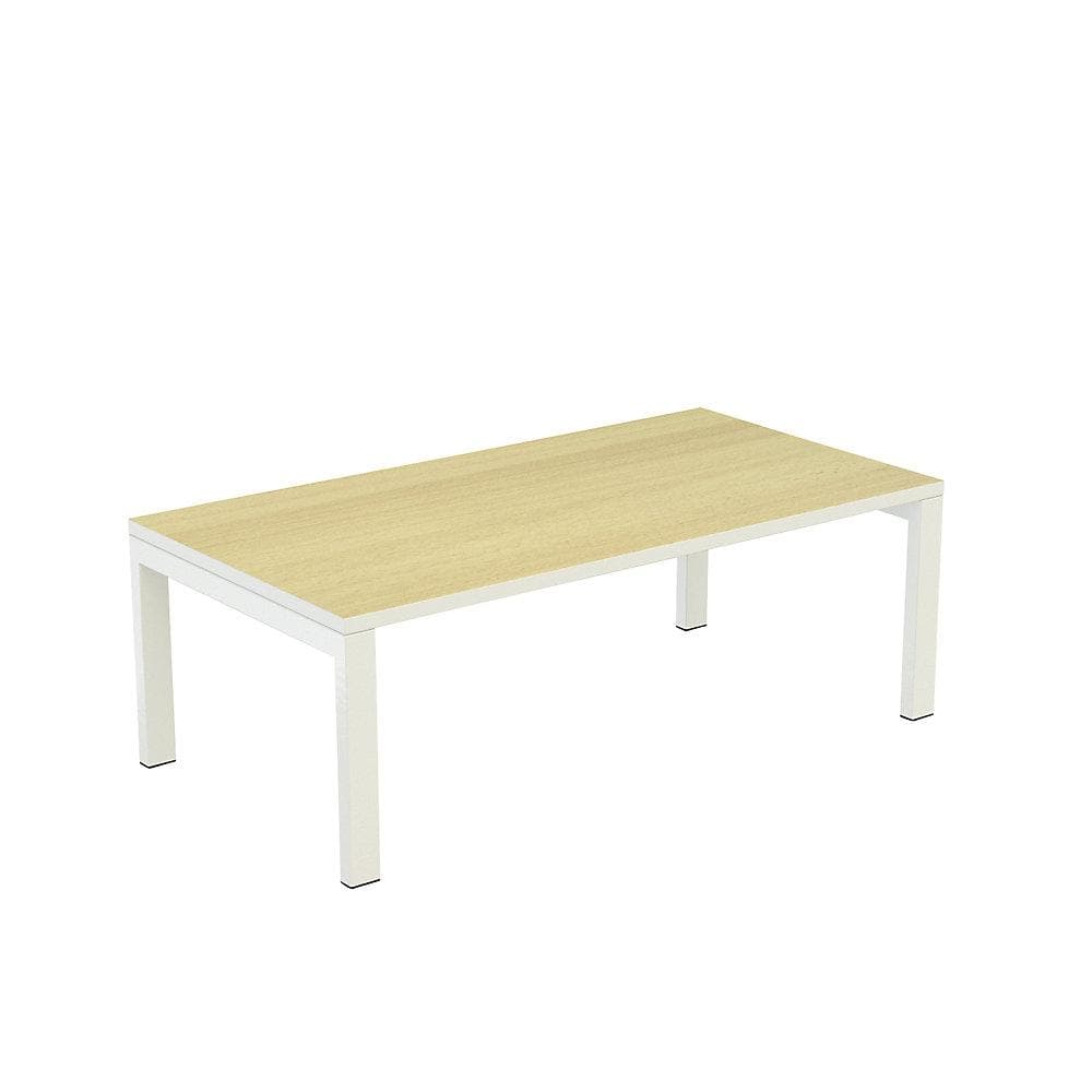Kaiserkraft Beistelltisch easyDesk® Buche-Dekor Weiß