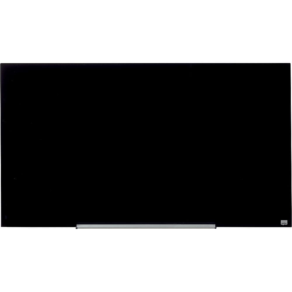 NOBO Glas-Whiteboard WIDESCREEN rahmenlos schwarz