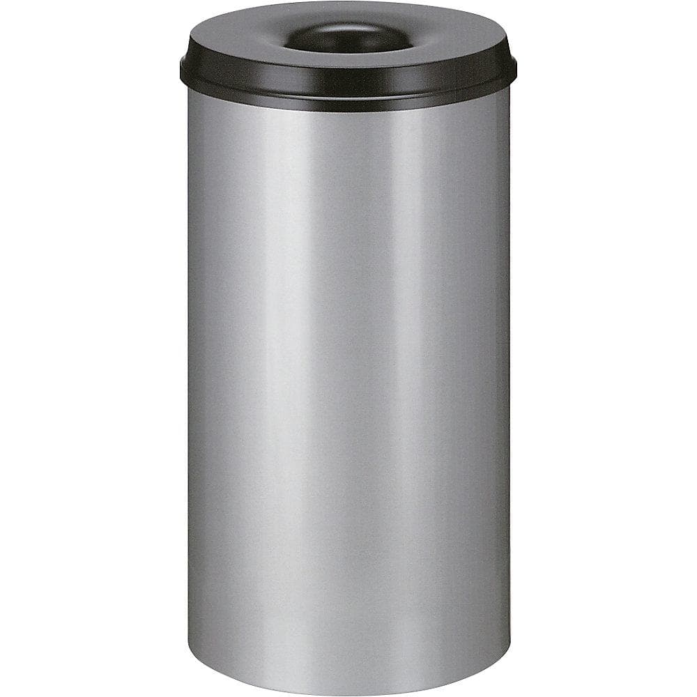V-Part Feuerlöschender Papierkorb 50 Liter Metall Schwarz
