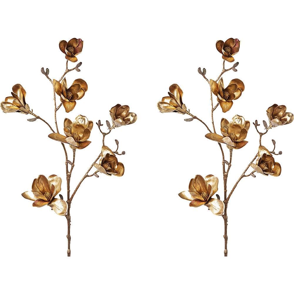 Kaiserkraft Magnolie altgold VE 2 Stk Weihnachtsdeko