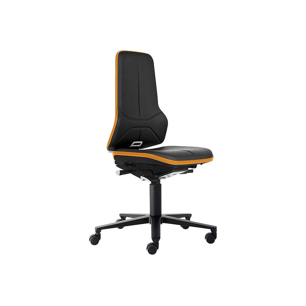 bimos NEON Arbeitsdrehstuhl ESD Kunstleder Schwarz/Orange
