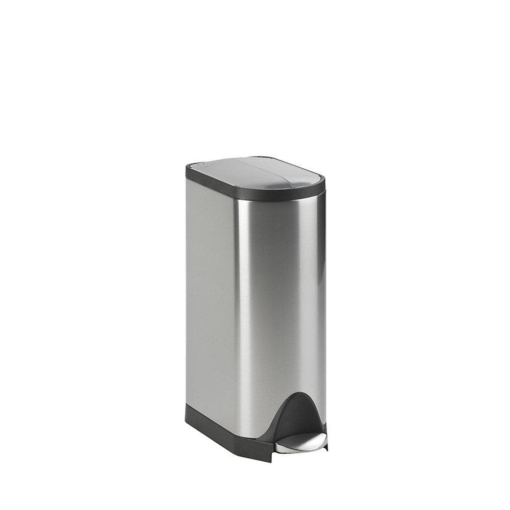 Kaiserkraft Tretabfallsammler BUTTERFLY 30l Edelstahl matt