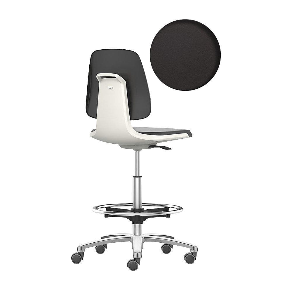 bimos LABSIT Arbeitsdrehstuhl Schwarz/Weiß Hygienic Design