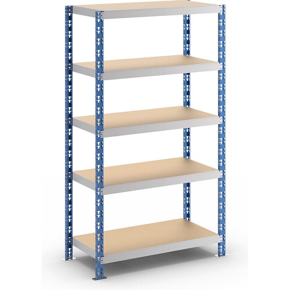 eurokraft basic Universal-Steckregal Stahl Spanplattenböden