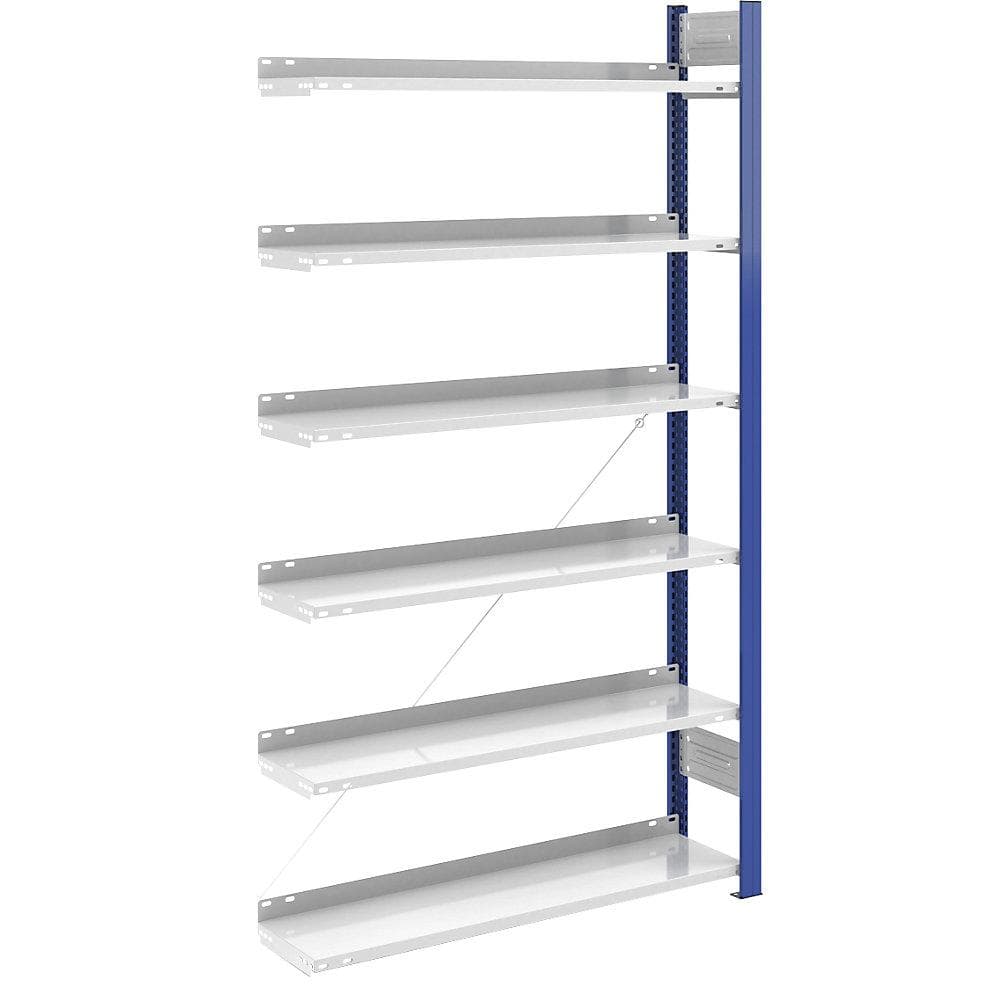 hofe Ordner-Steckregal Anbauregal blau grau 2000 mm