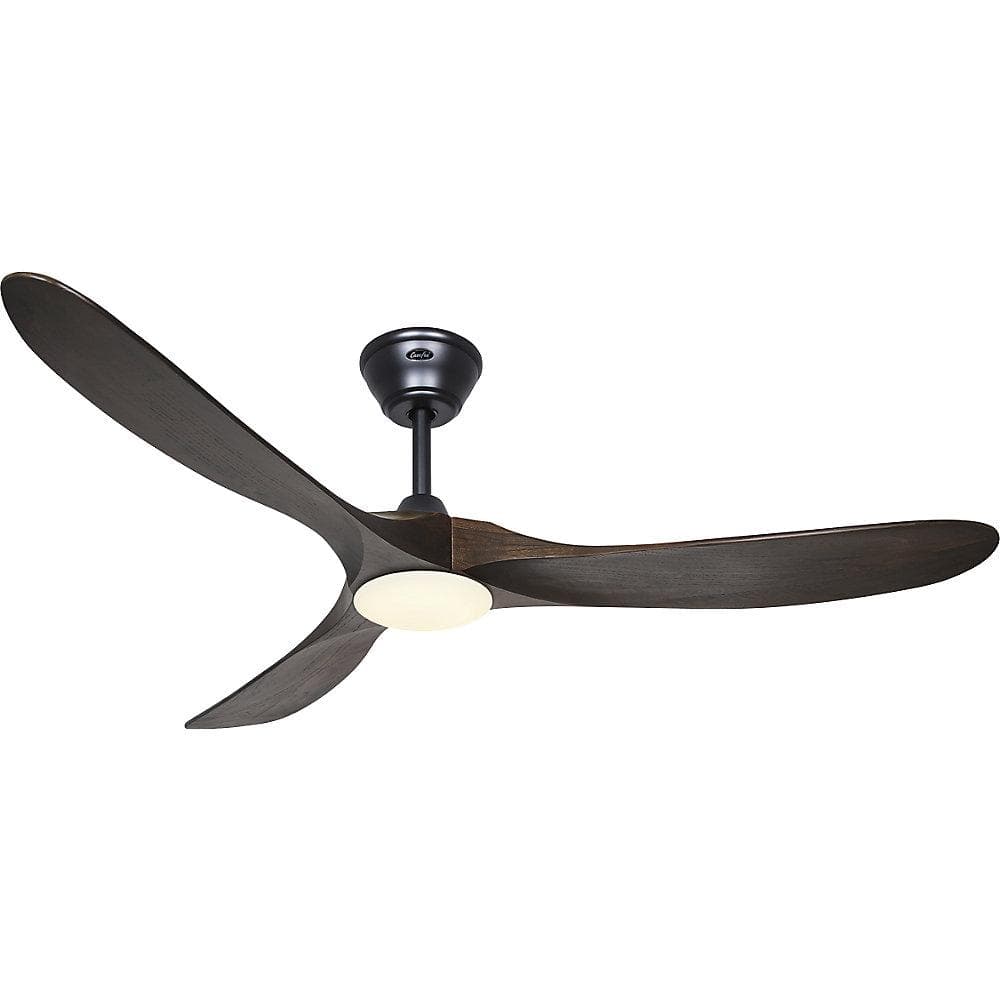 Kaiserkraft Deckenventilator ECO GENUINO-L 1520mm Nuss/Mattschwarz