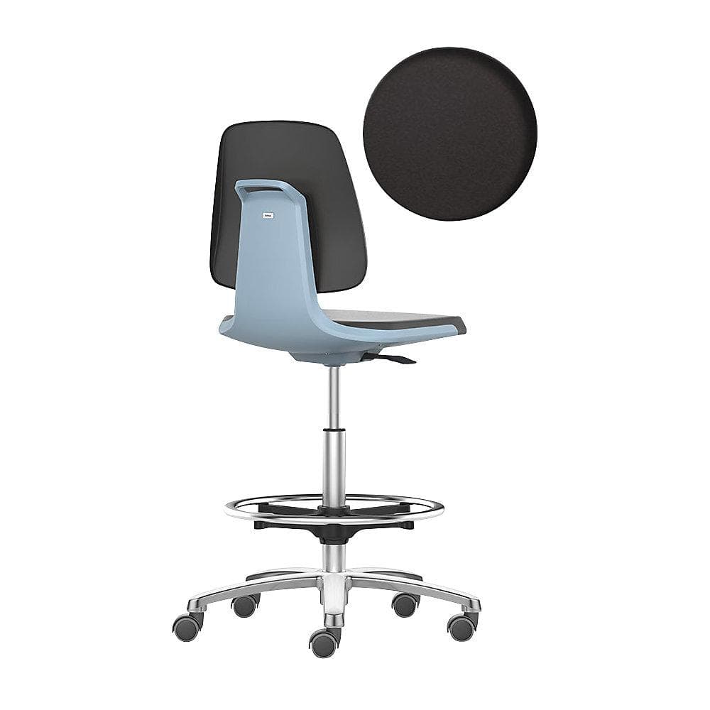 bimos Arbeitsdrehstuhl LABSIT Hochstuhl Kunstleder blau