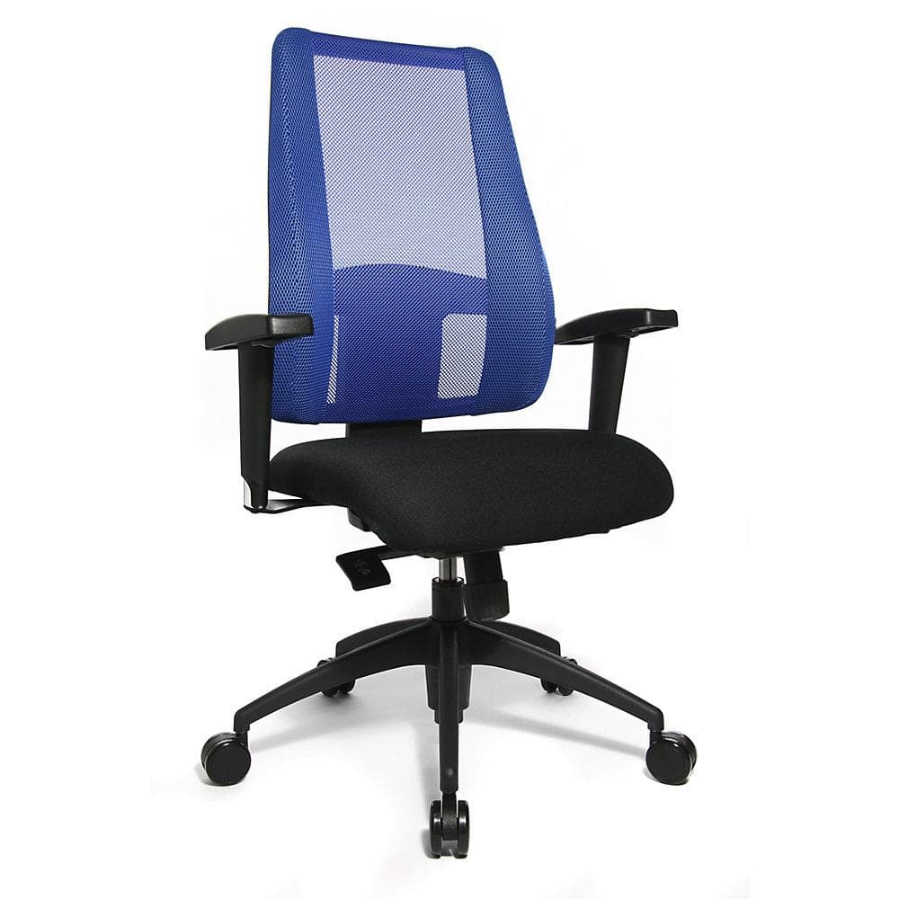 Topstar Bürostuhl LADY SITNESS DELUXE Schwarz/Blau mit 7 Zonen