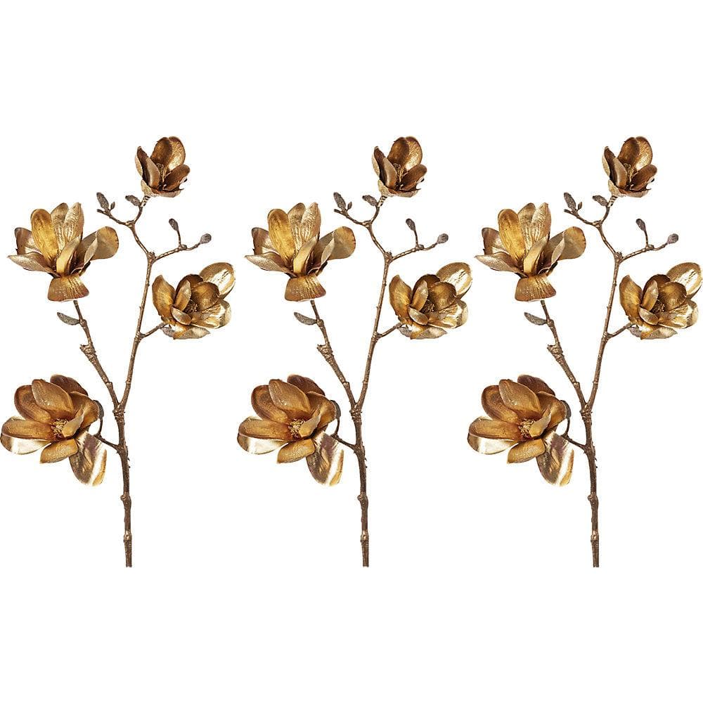 Kaiserkraft Magnolie Altgold VE 3 Stk Weihnachtsdeko