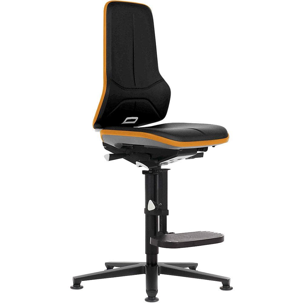 bimos Neon Hochstuhl Kunstleder Flexband Orange