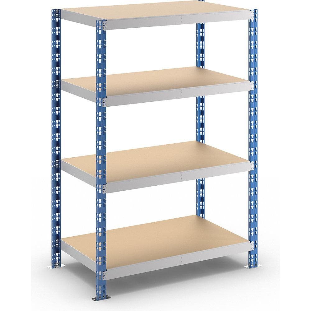 eurokraft basic Universal-Steckregal Stahl Spanplattenböden
