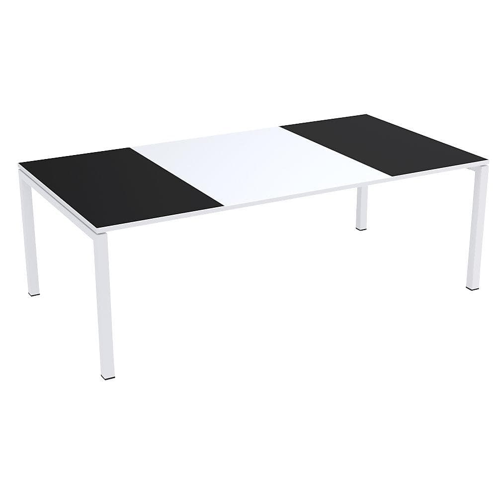 EasyDesk Konferenztisch Weiß/Schwarz Modernes Design