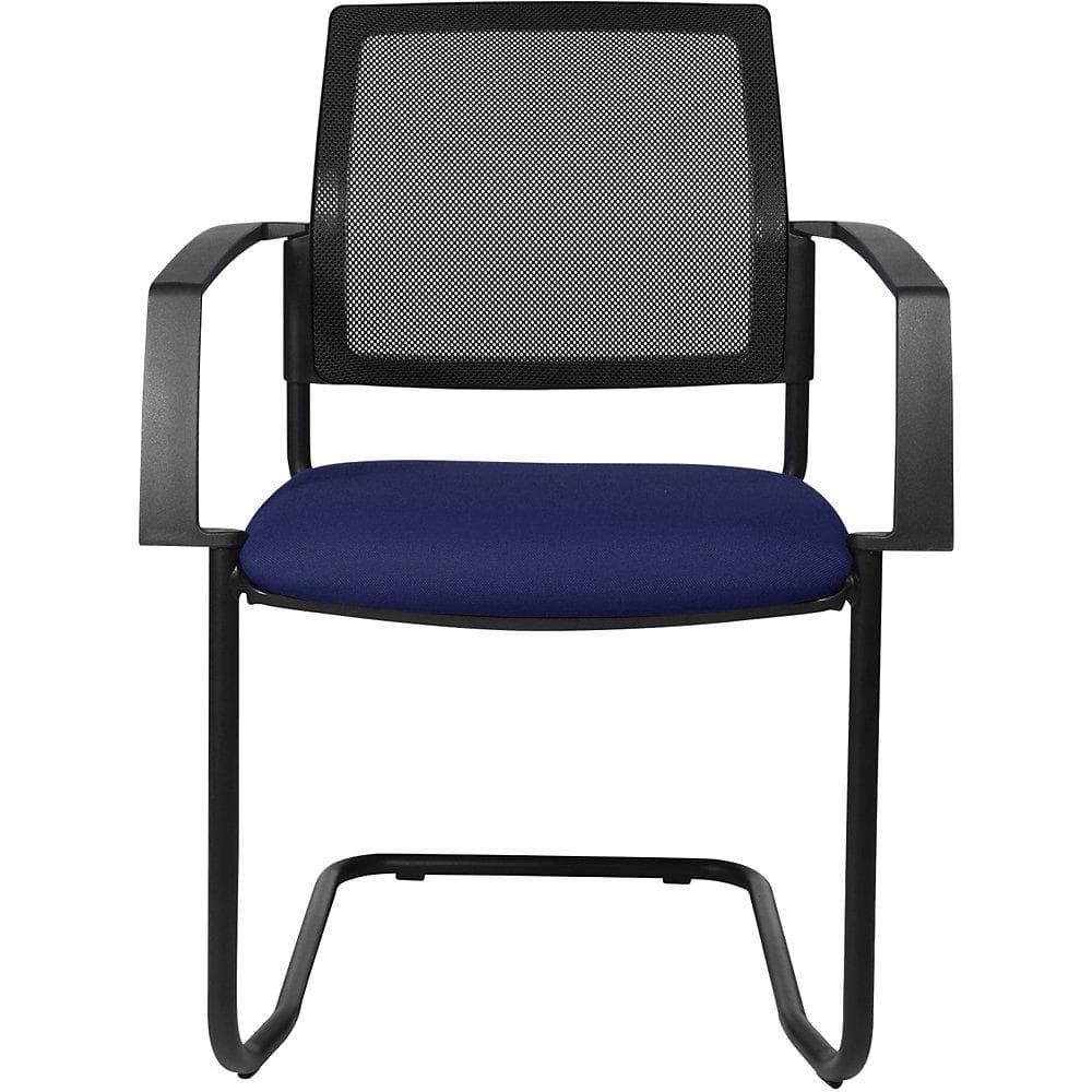 Topstar Netz-Stapelstuhl Freischwinger VE 2 Stk Blau/Schwarz