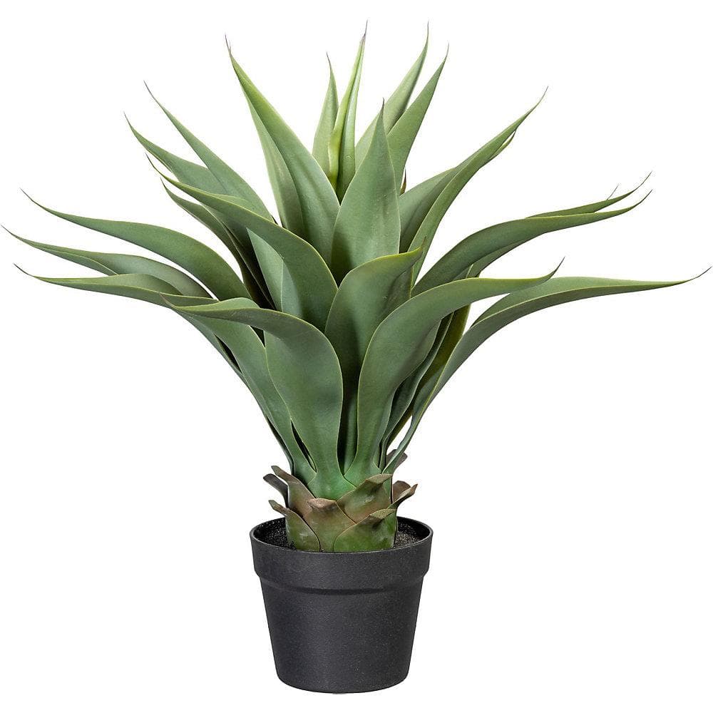 Kaiserkraft Künstliche Agave ca. 57 cm mit Topf Grau